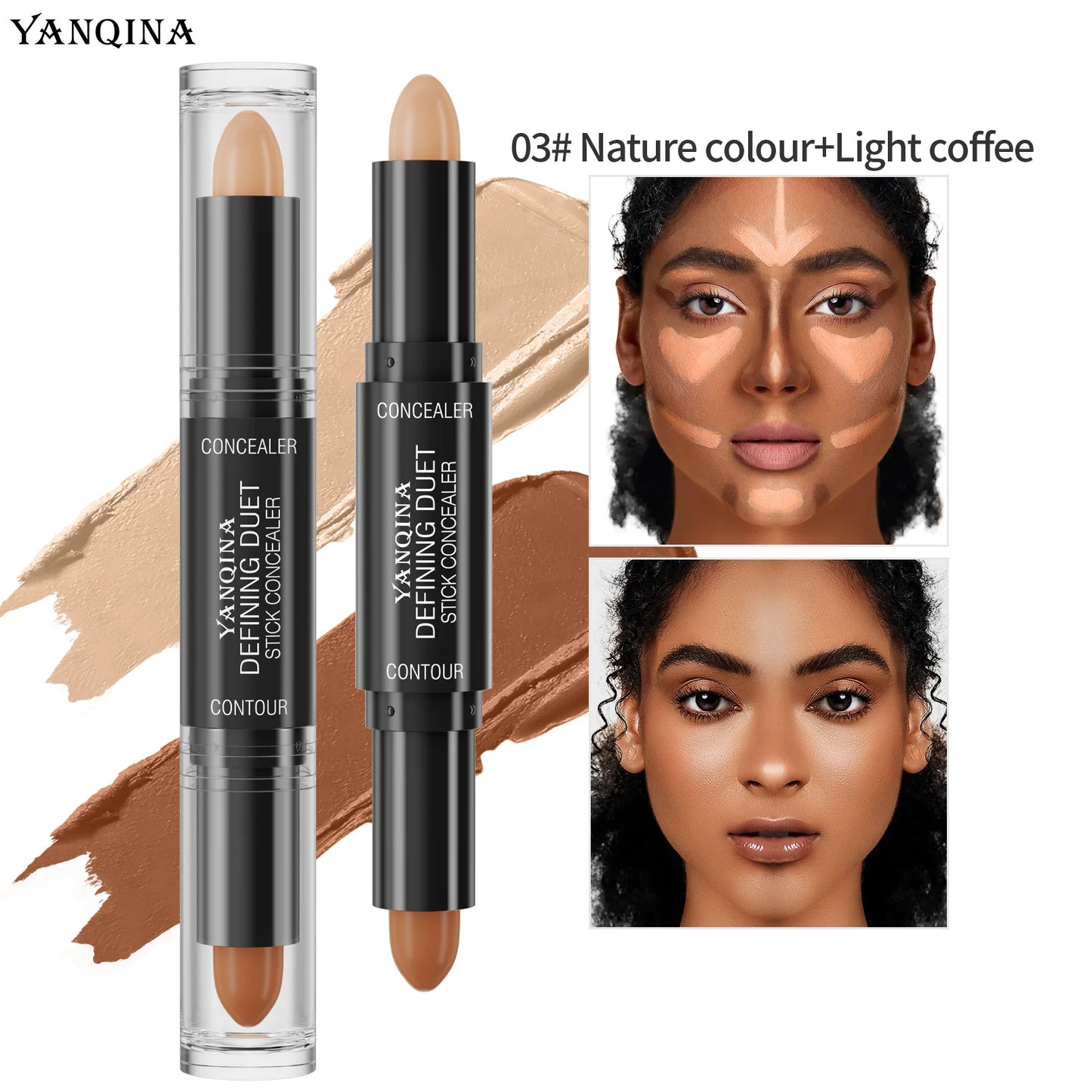 Face Foundation Concealer Pen Long Lasting Dark Circles Corrector Contour Stick Cosmetic Makeup Tools
